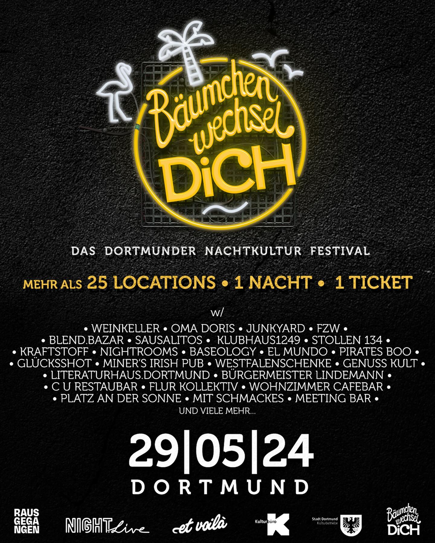 Bäumchen Wechsel Dich 29.05.2024 im FZW in Dortmund