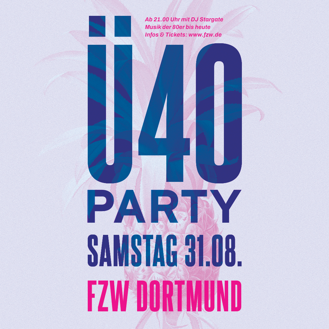 40+ Party im FZW in Dortmund.