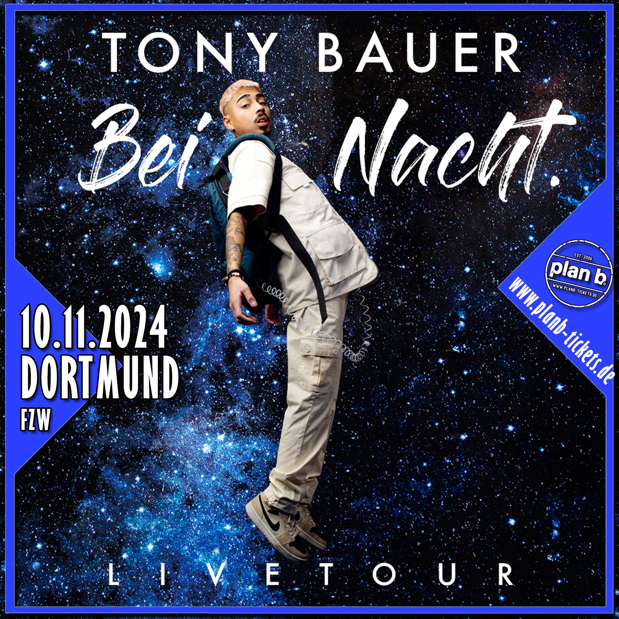 Tony Bauer - Bei Nacht. Live im FZW in Dortmund