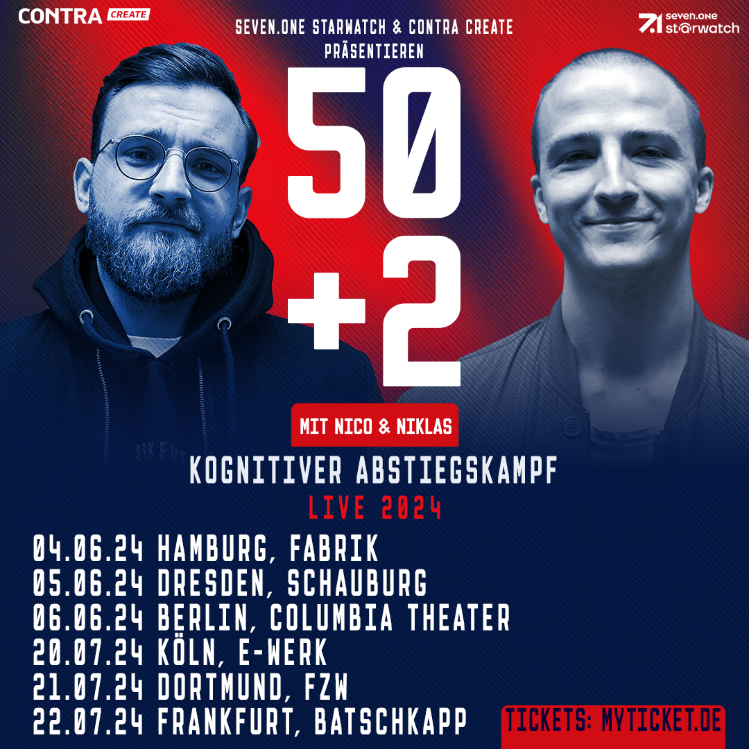 50+2 Podcast live im FZW in Dortmund 2024