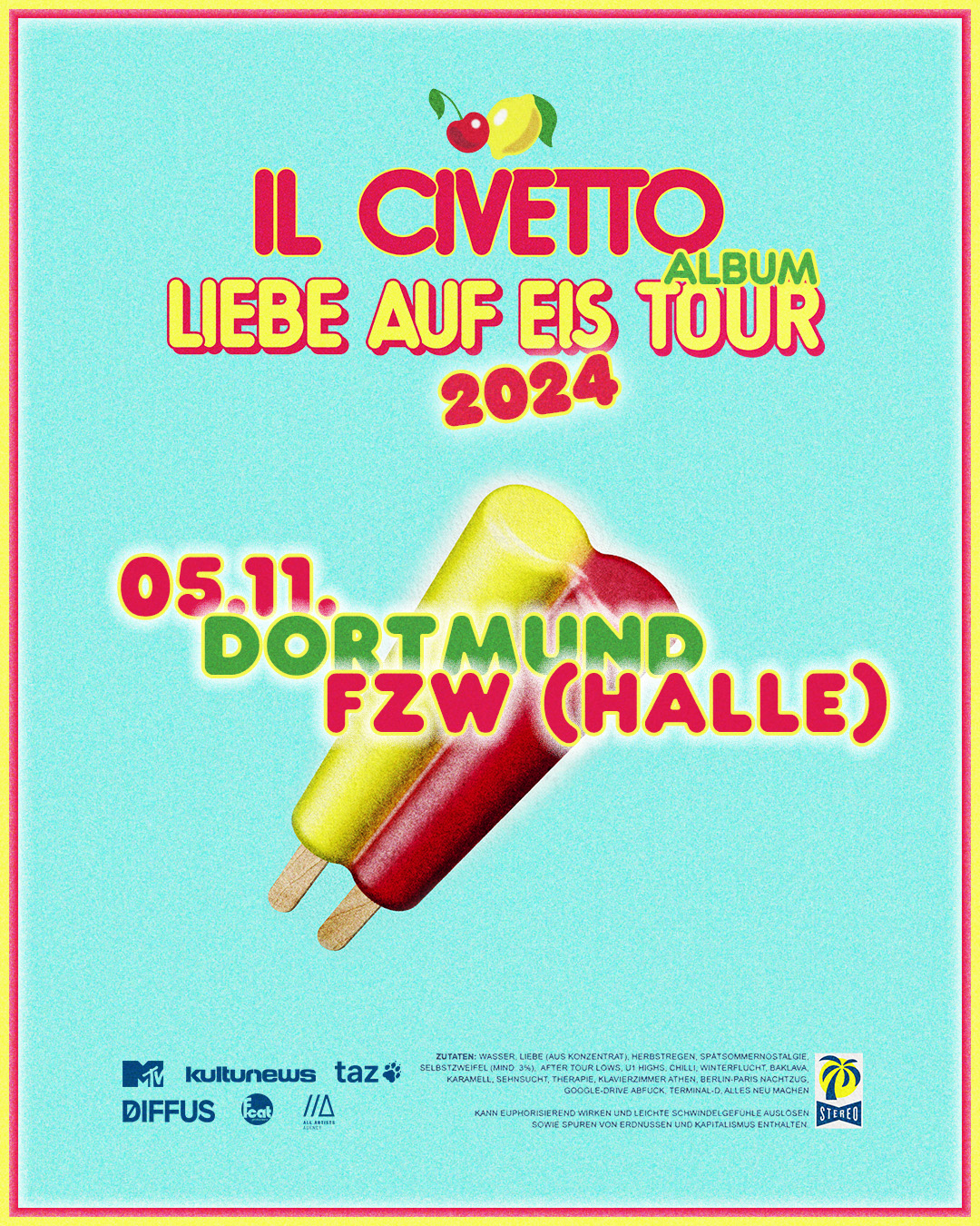 Il Civetto live im FZW in Dortmund 2024.